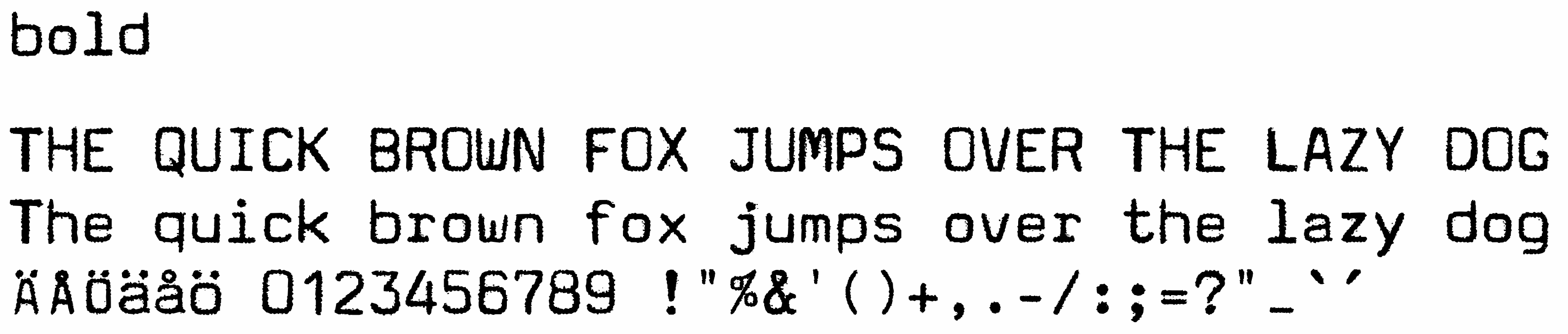 bold font showcase